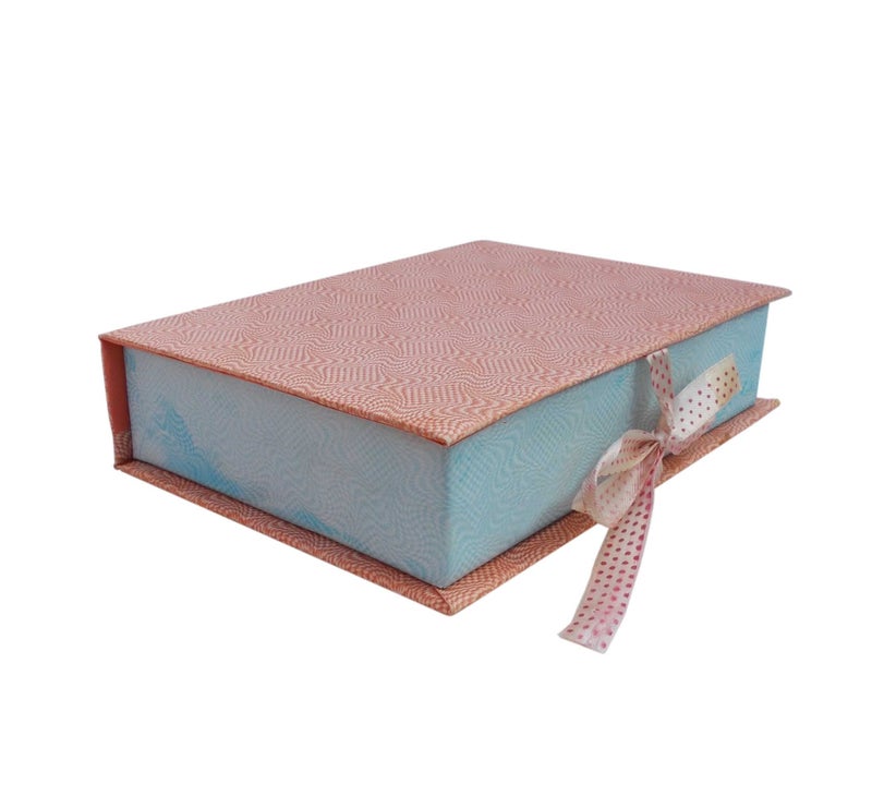 Krypmax Cardboard Empty Book Pattern Gift Packaging Box for Chocolate; Dry Fruits; Random Assorted Colour (19.5 x 14.5 x 4.5 cm) (2) - Image 3