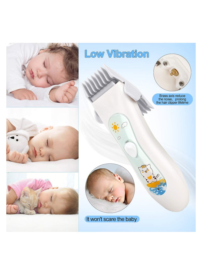 SOLARAE Baby Hair Clipper for Easy Storage, USB Rechargeable, Waterproof, 3 Guide Combs - Image 3