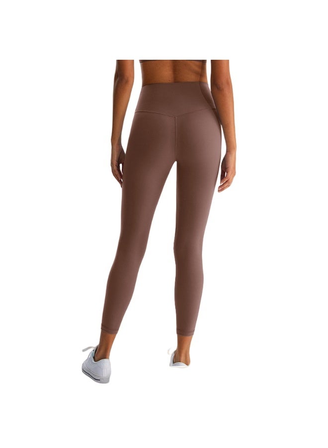 NIBEMINENT Essential/Pure&Plain 7/8 Leggings, High Waisted Compression Soft Pants Workout Athletic Yoga Pants 24" - Image 1