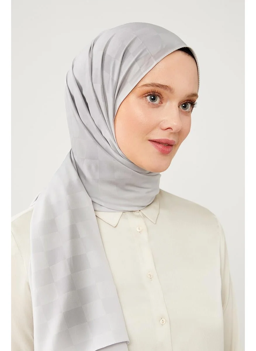 ليفيدور A.silver Checkerboard Jacquard Elegance Shawl