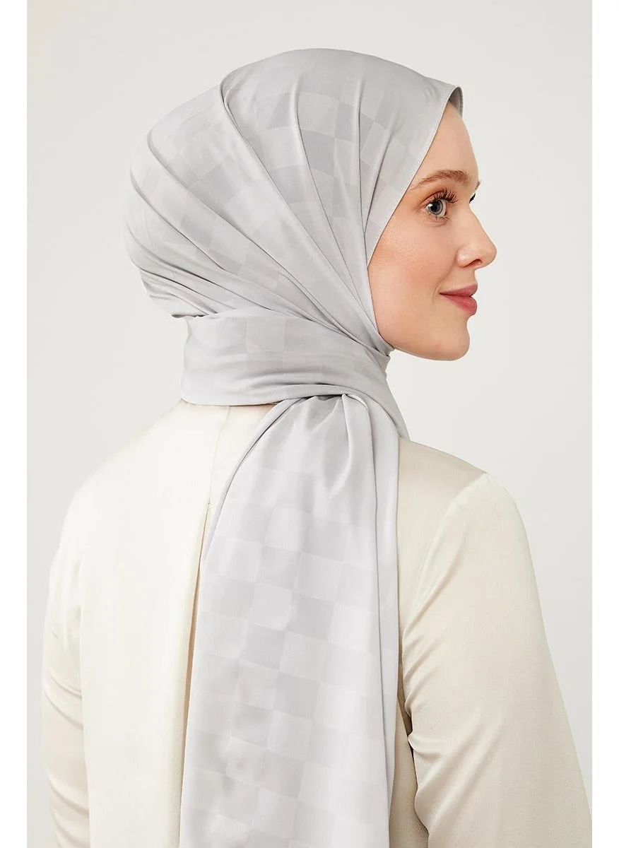 ليفيدور A.silver Checkerboard Jacquard Elegance Shawl
