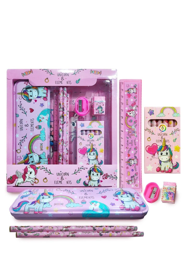 Stationery Set for Kids Ideal for Gifts and Birthday Return Gifts for Kids -Stationary Kit Set for Girls/Boy Birthday Gift (Multicolor) - Image 1