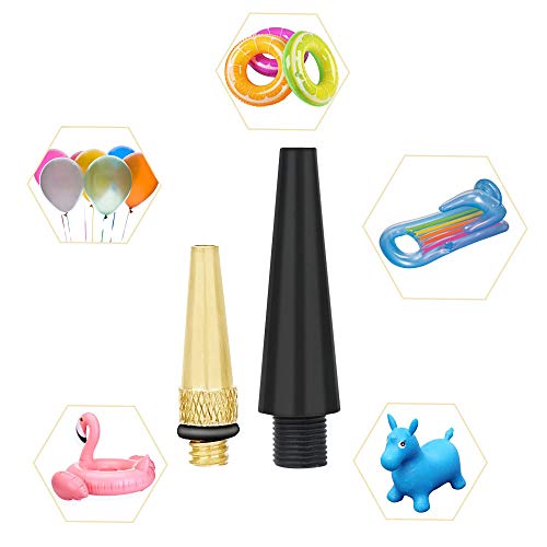 PinbWD Hyacinth 16PCS Premium Brass Presta and Schrader Valve Adapter, Bike Tire Valve Adapters, Ball Pump Needle, Adapters Kit as Inflation Devices and Accessories fit for Standard Pump or Air Compressor - Image 3