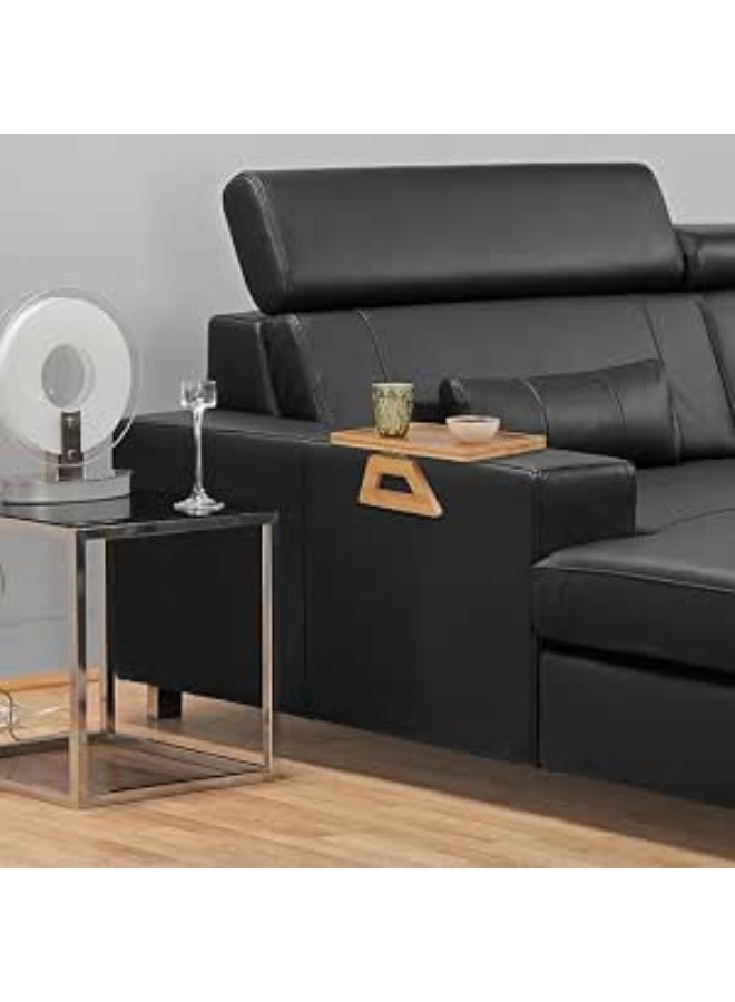 Bamboo Lap Desk Breakfast Tray Foldable Laptop Table Serving Tray Bed Table Portable Wooden Breakfast Serving Tray With Folding Legs For Sofa Bed Couch Reading Working 27 x 20 cm - Image 1