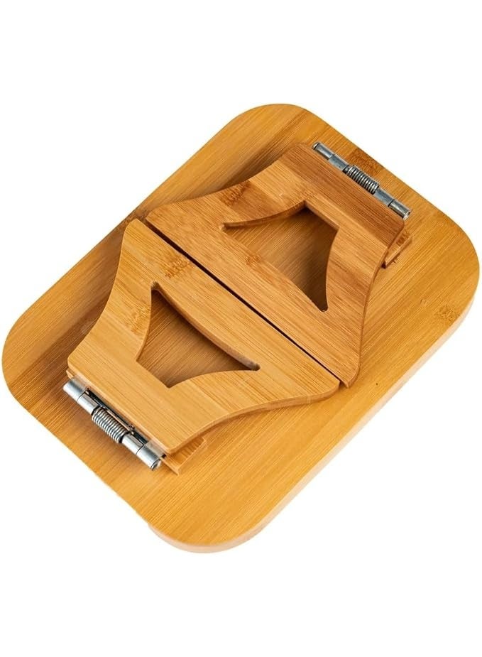Bamboo Lap Desk Breakfast Tray Foldable Laptop Table Serving Tray Bed Table Portable Wooden Breakfast Serving Tray With Folding Legs For Sofa Bed Couch Reading Working 27 x 20 cm - Image 4