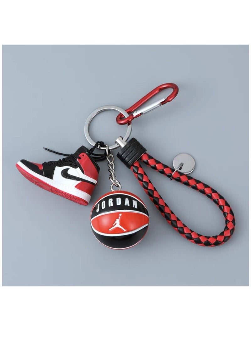 keychain mini basketball shoes package pendant gift JD