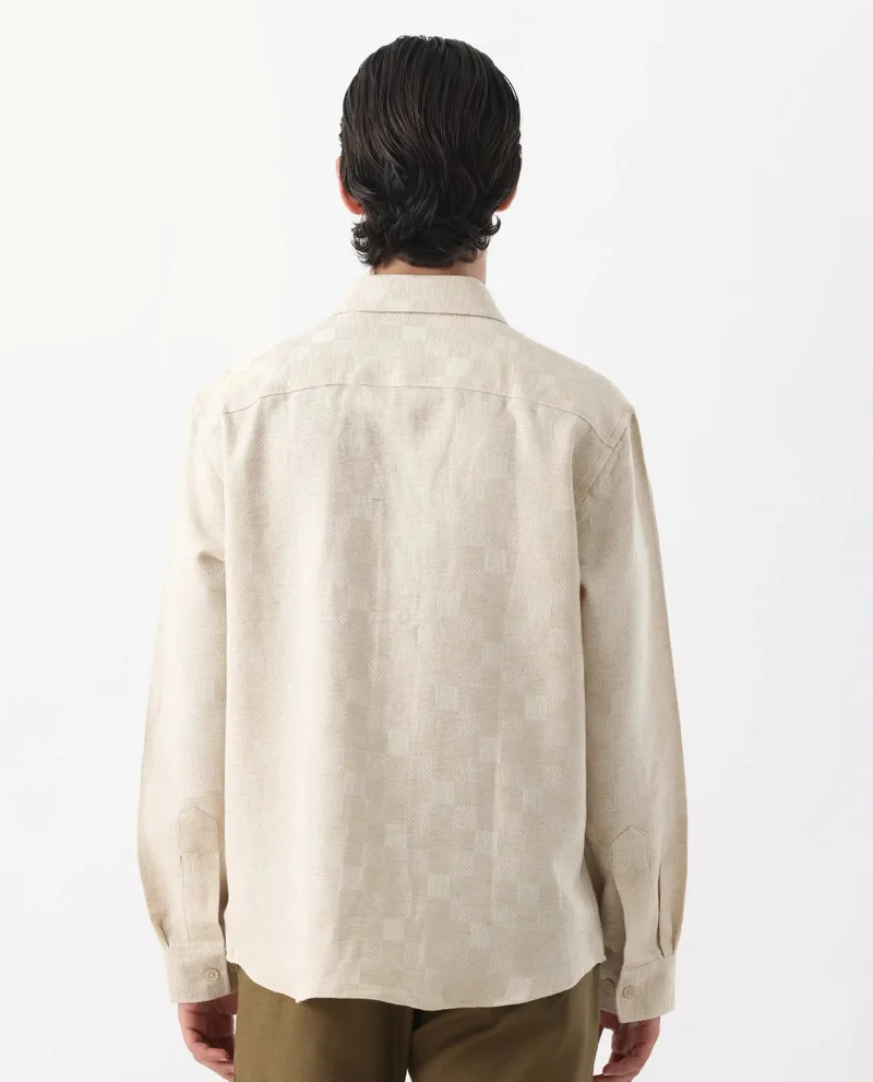 Rare Rabbit Men's Linen Blend Checked Shirts