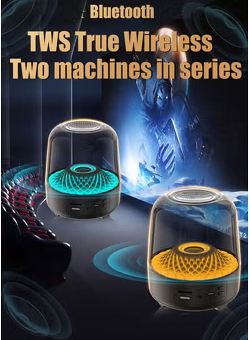 هيروكس مكبر صوت لاسلكي - بتصميم فاخر وإضاءة محيطية - Image 5