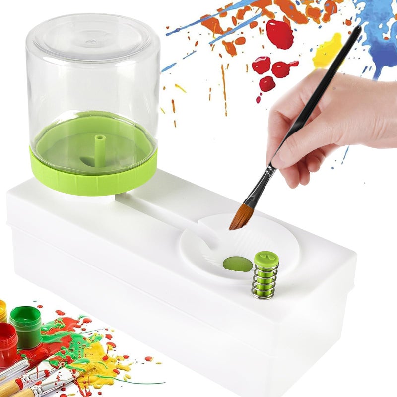 Sprstar Brush Rinser- 2023 New Paint Brush Cleaner,Paint Brush Rinser with Drain,Multifunctional Paint Brush Cleaner - Image 1