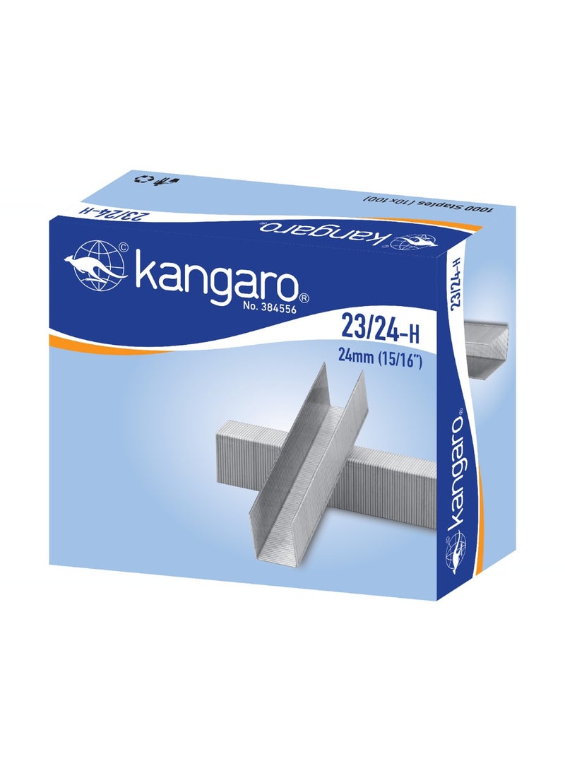 Kangaro 1000-Piece Heavy Duty Staple Pins 23/24 Size - Image 1