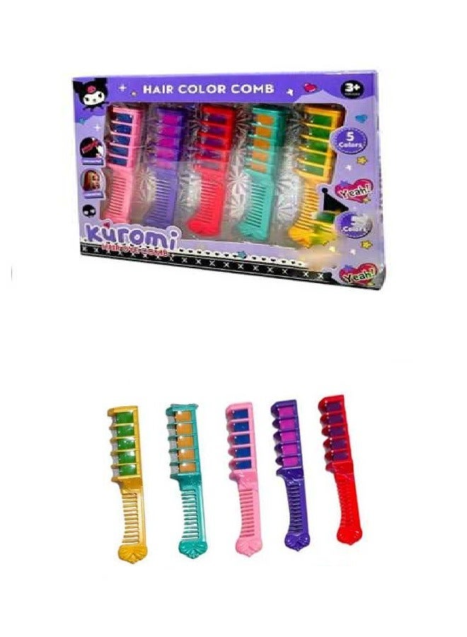5 Color Comb Set - Make You More Charming - Paraben Free (Kuromi Style)