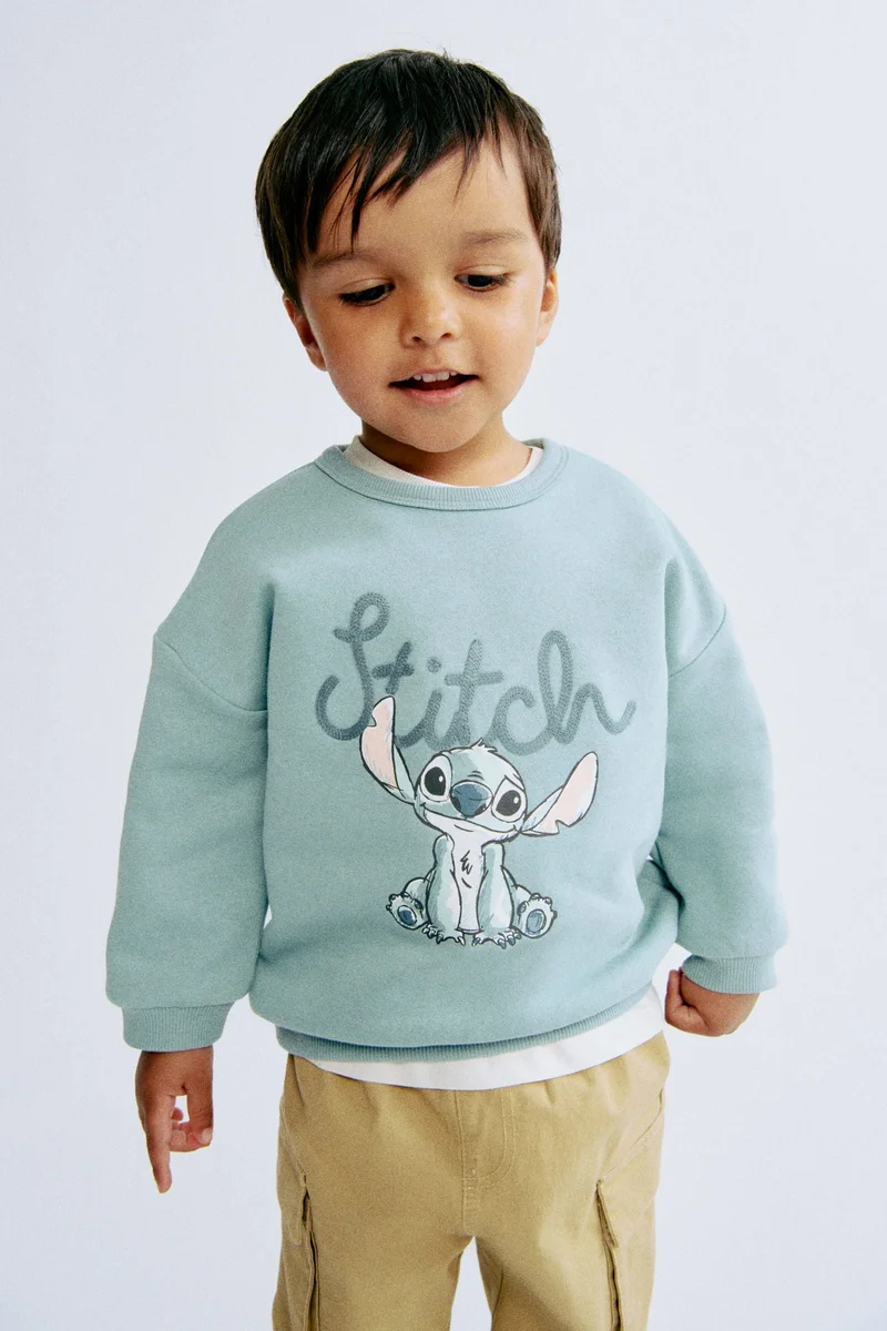 اتش اند ام سويت شيرت ببطانة ناعمة وتفاصيل زخرفة