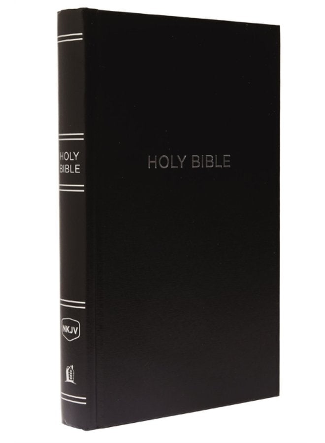NKJV Pew Bible Hardcover Black Red Letter Comfort Print Holy Bible New King James Version - Hardback