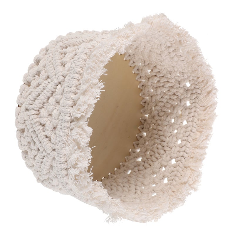 Cotton Rope Storage Basket Nordic Woven Design For Makeup Fruits Plants Decorative Storage For Home Bathroom Nursery Use - Image 5
