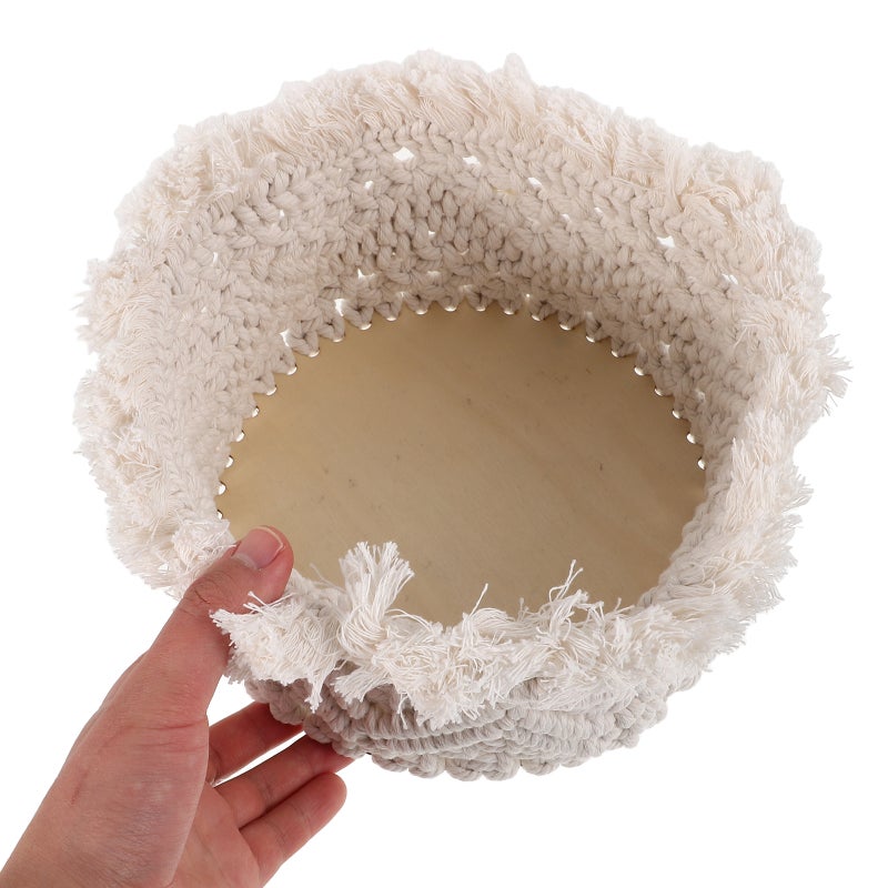 Cotton Rope Storage Basket Nordic Woven Design For Makeup Fruits Plants Decorative Storage For Home Bathroom Nursery Use - Image 2