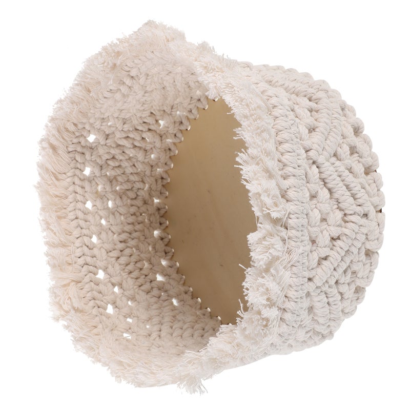 Cotton Rope Storage Basket Nordic Woven Design For Makeup Fruits Plants Decorative Storage For Home Bathroom Nursery Use - Image 1