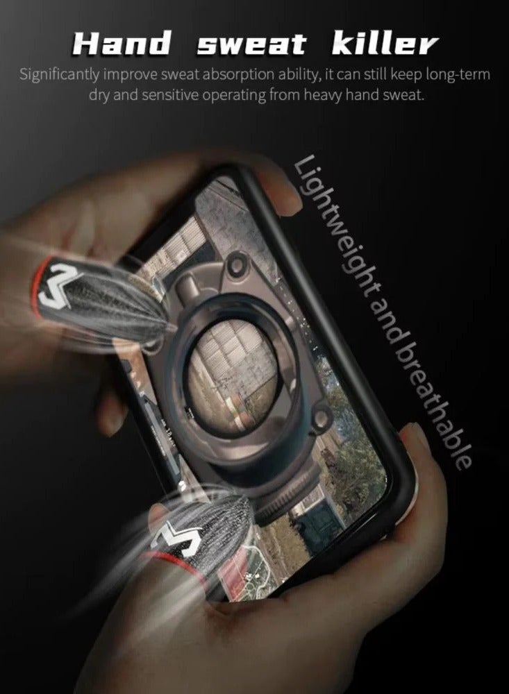 Memo MEMO Silver Fiber Gaming Finger Sleeves - Image 3