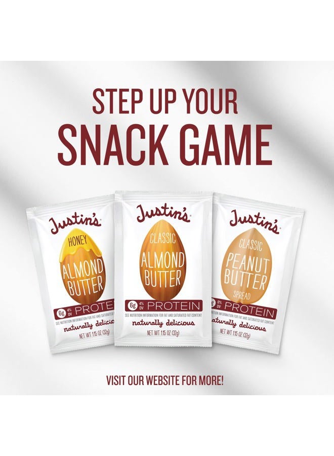 WALDEN FARMS JUSTIN'S Classic Gluten-Free Peanut Butter Spread Squeeze Packs, 1.15 Ounce (10 Pack) - Image 5