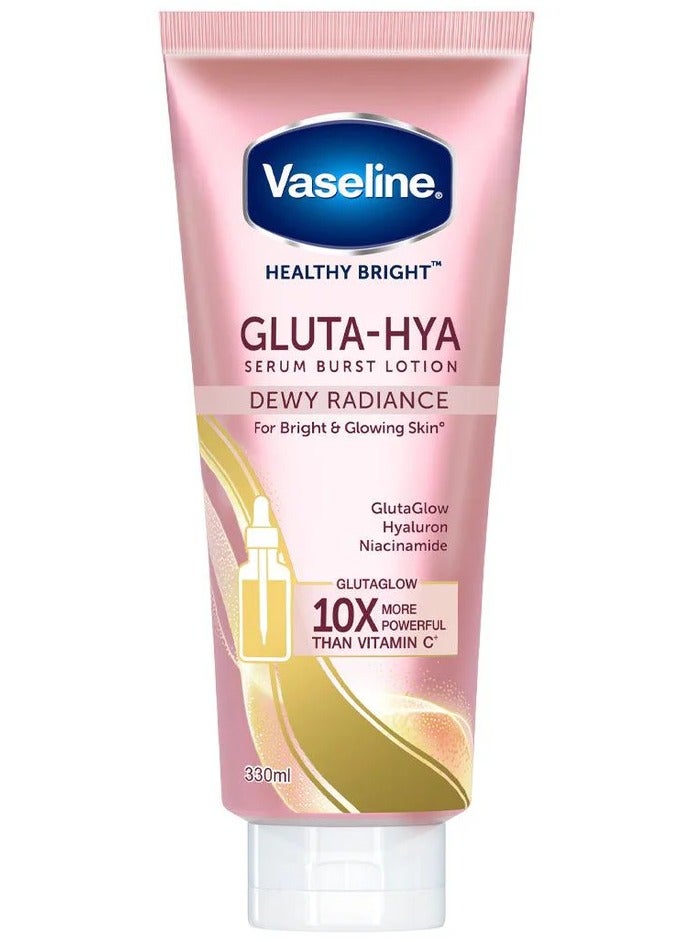 فازلين جلوتا هيا سيروم بيرست لوشن ديوي راديانس 330 مل - Image 1