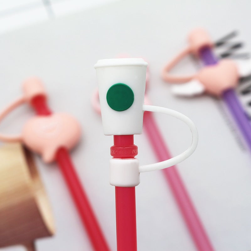 8-10Mm Creative Three-Dimensional Doll Straw Cap Silicone Straw Dust Cover Stanley Cup Straw Cover - Image 1