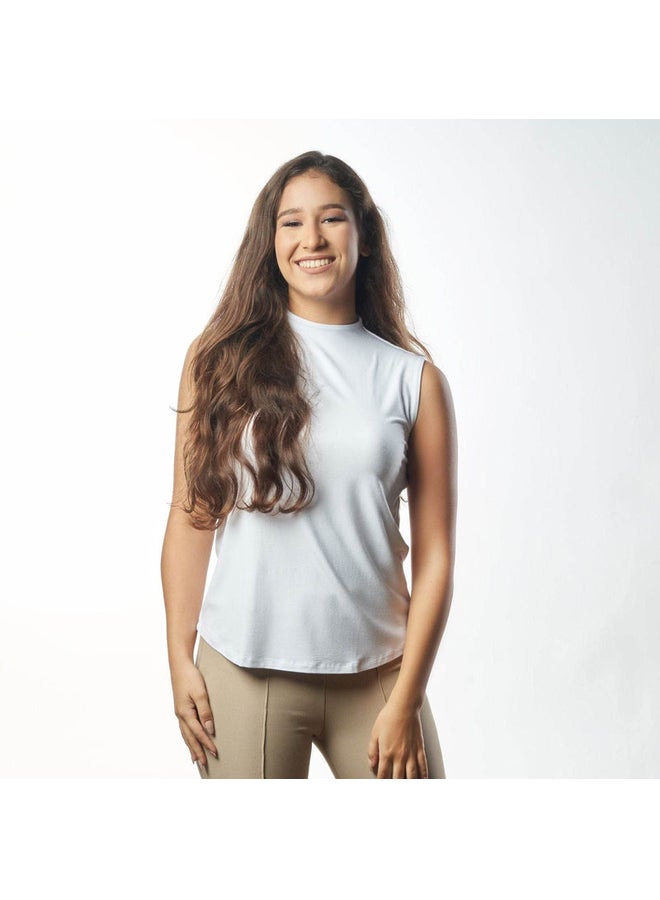 Breathe double layer sleeveless undershirt women-White