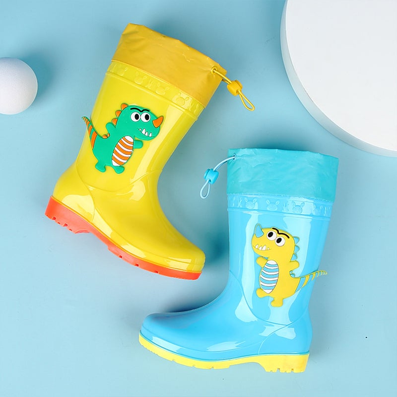 New Cartoon Children'S Rain Boots Cute Baby Dinosaur Girls' Non-Slip Waterproof Rain Boots Girls' Water Shoes - Image 5