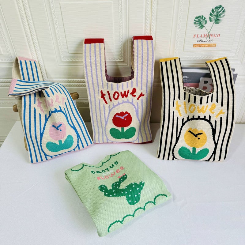 Original Design Super Cute Vest Bag Female Teacher'S Day Gift Large Capacity Handbag Shopping Wrist Bag Gift Bag - Image 4