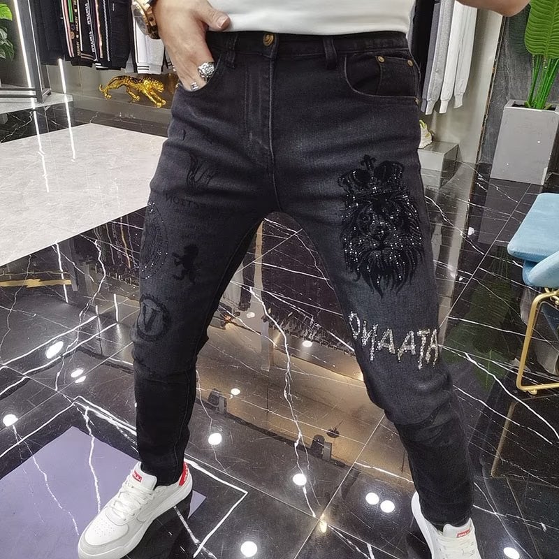 Unisex Classic Denim Jeans Loose Fit Daily Outdoor Wear - Image 5