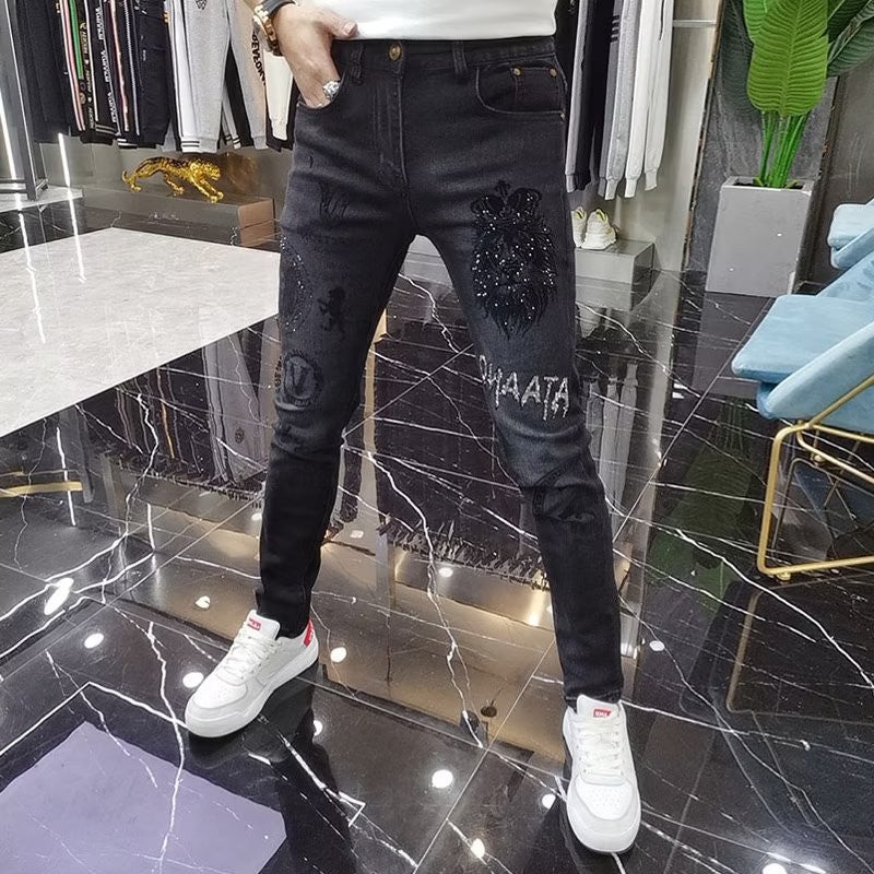 Unisex Classic Denim Jeans Loose Fit Daily Outdoor Wear - Image 3