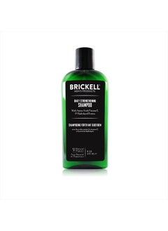 Brickell Men's Products Daily Strengthening Shampoo for Men, Natural and Organic Featuring Mint and Tea Tree Oil To Soothe Dry and Itchy Scalp, Sulfate Free and Paraben Free, 8 Ounce, Scented  - Image 1
