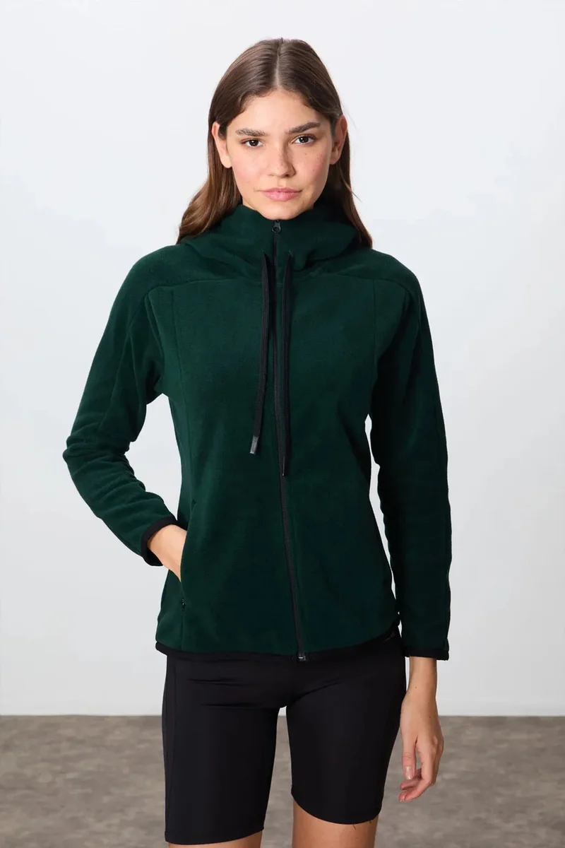 Tommylife TOMMY Women's Plush Zip-up Hooded Sweatshirt