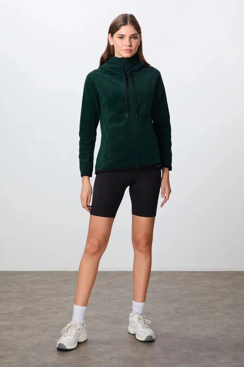 Tommylife TOMMY Women's Plush Zip-up Hooded Sweatshirt