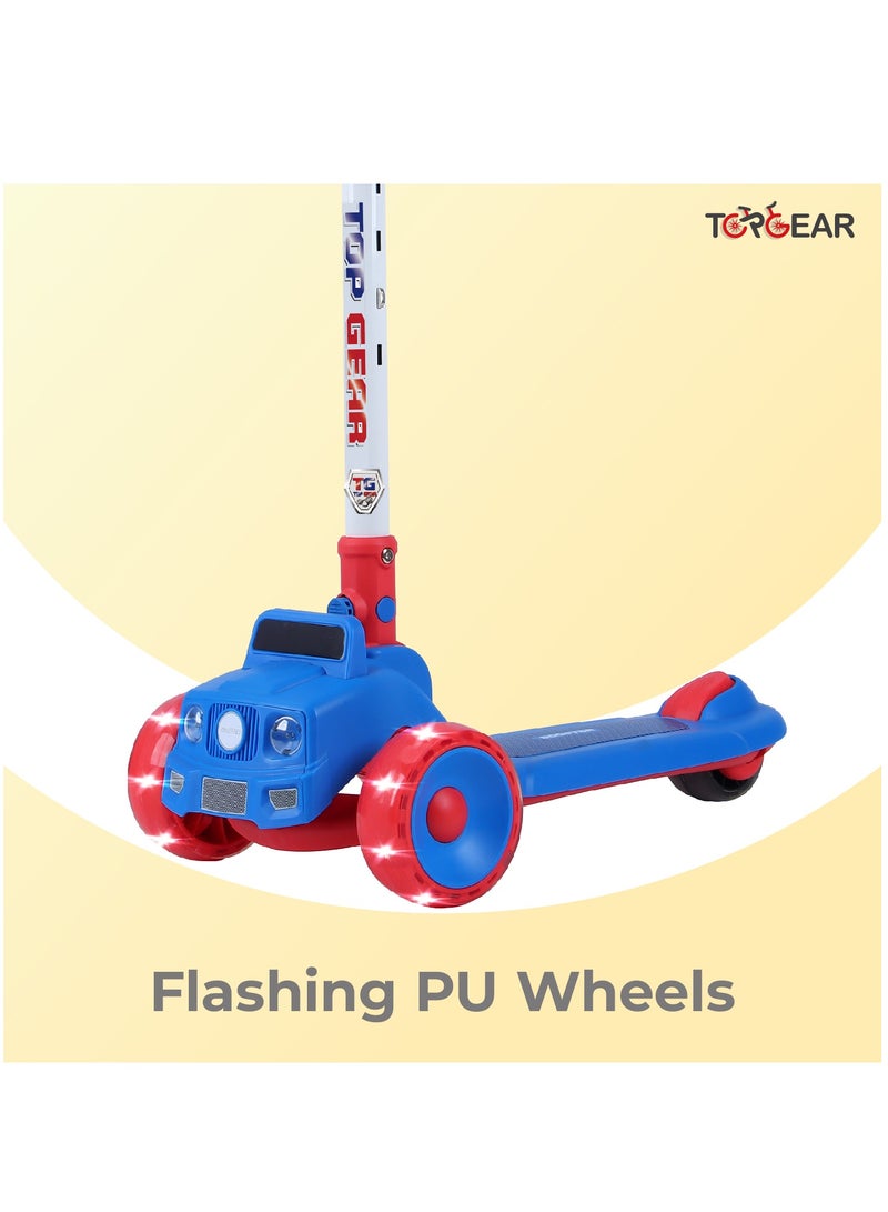 Top Gear Kids Scooter TG 865 – 3-Wheel Foldable Kick Scooter with PU Lighting Wheels, for Ages 3-12 - Purple - Image 2