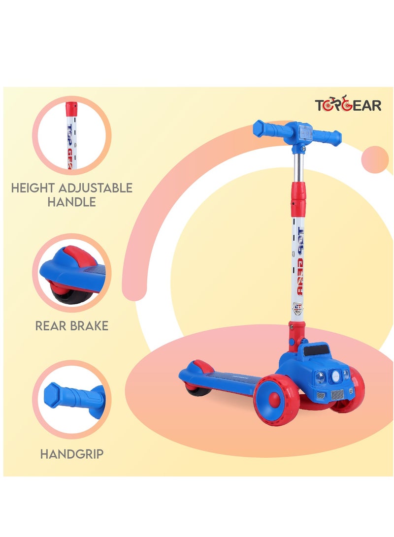 Top Gear Kids Scooter TG 865 – 3-Wheel Foldable Kick Scooter with PU Lighting Wheels, for Ages 3-12 - Purple - Image 3