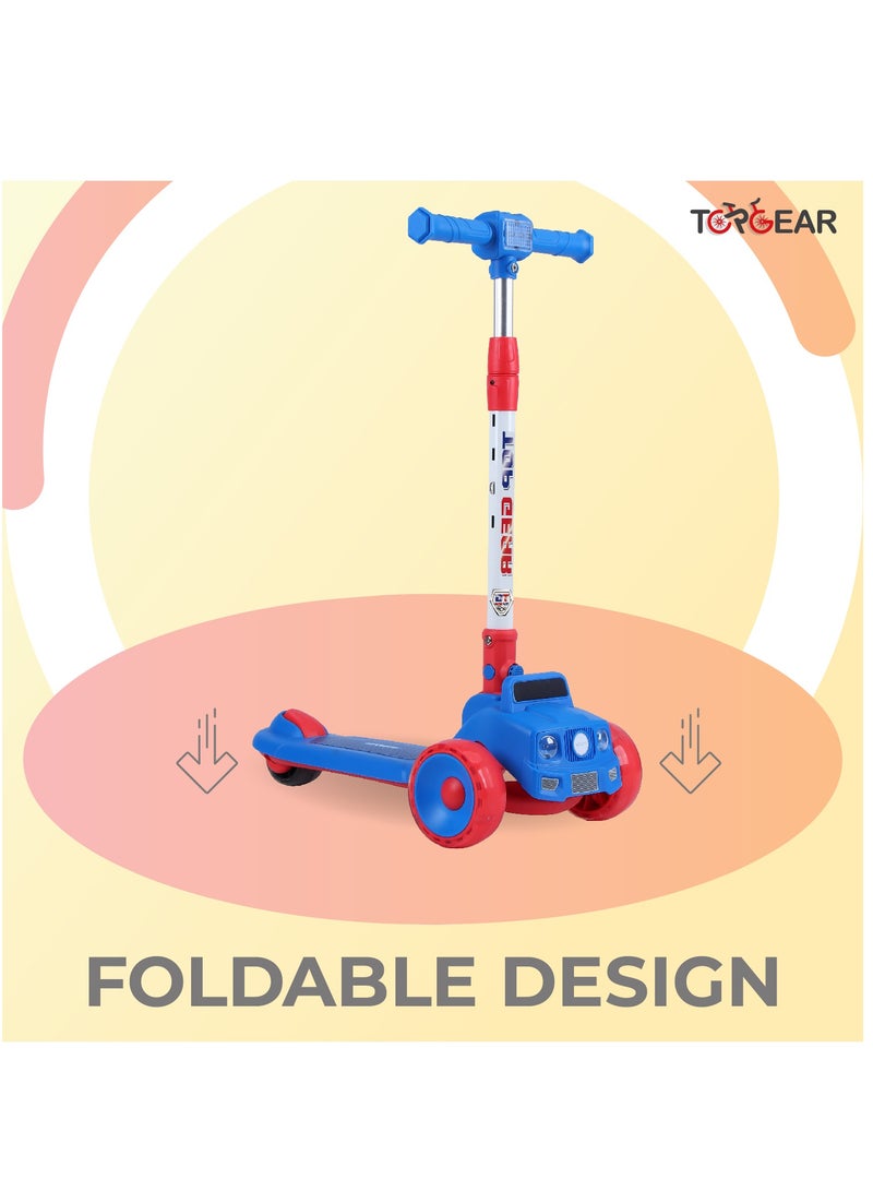 Top Gear Kids Scooter TG 865 – 3-Wheel Foldable Kick Scooter with PU Lighting Wheels, for Ages 3-12 - Purple - Image 4
