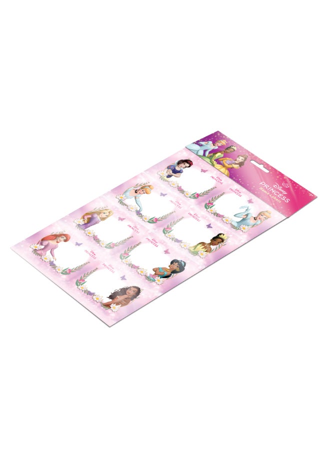 ملصق اسم الأميرة A4 2 ورقة في كيس OPP