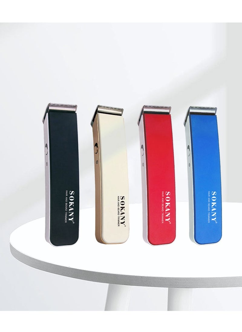 sokany Professional Hair  Clipper with Stainless steel blade used corded or cordless with 3 comb sizes (3mm-6mm-9mm) 