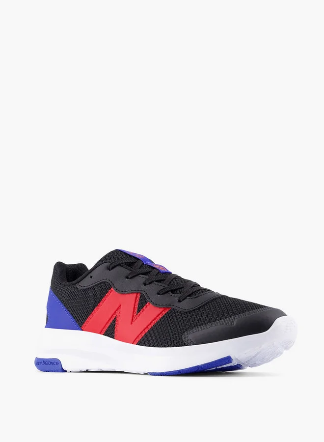 New Balance Boys' Logo Print Lace-Up Sports Shoes