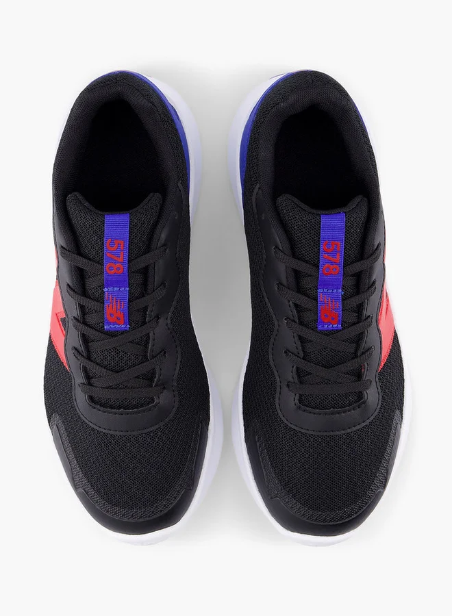 New Balance Boys' Logo Print Lace-Up Sports Shoes