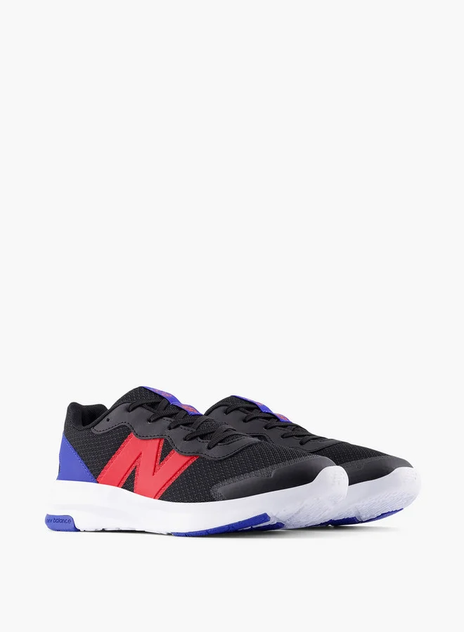 New Balance Boys' Logo Print Lace-Up Sports Shoes