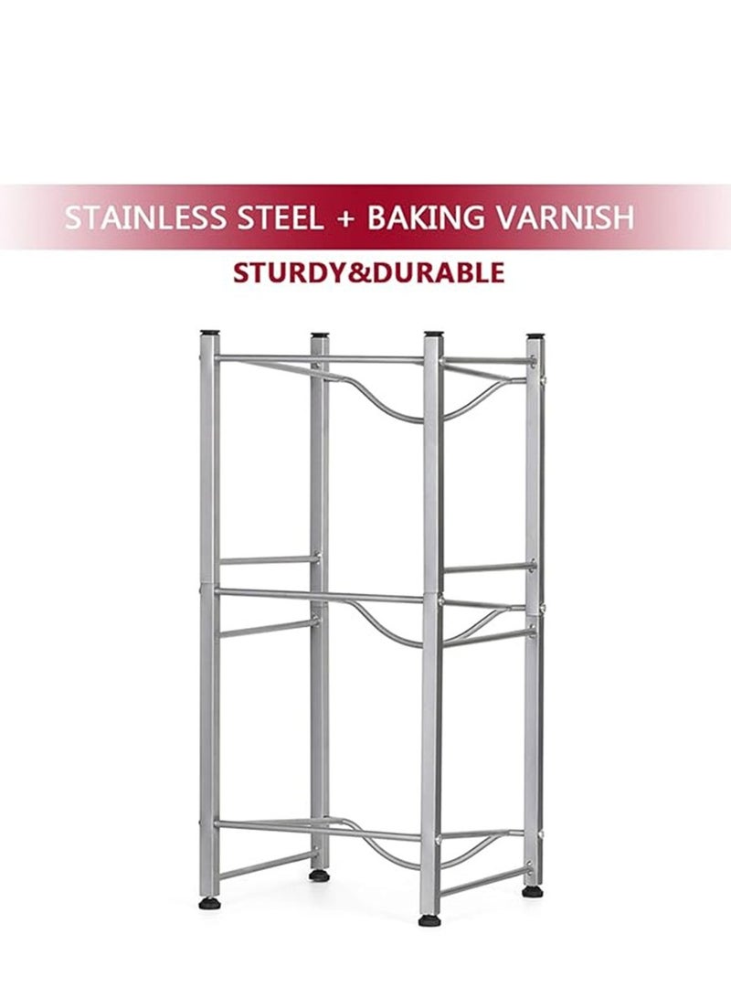 3 Bottles Storage Rack 3 Tier Reinforced Carbon Steel Heavy Duty Water Cane Jug Holder Cooler Organizer Shelf for Home Kitchen Office Garages Restaurant Gym Stand Shelves  - Image 4