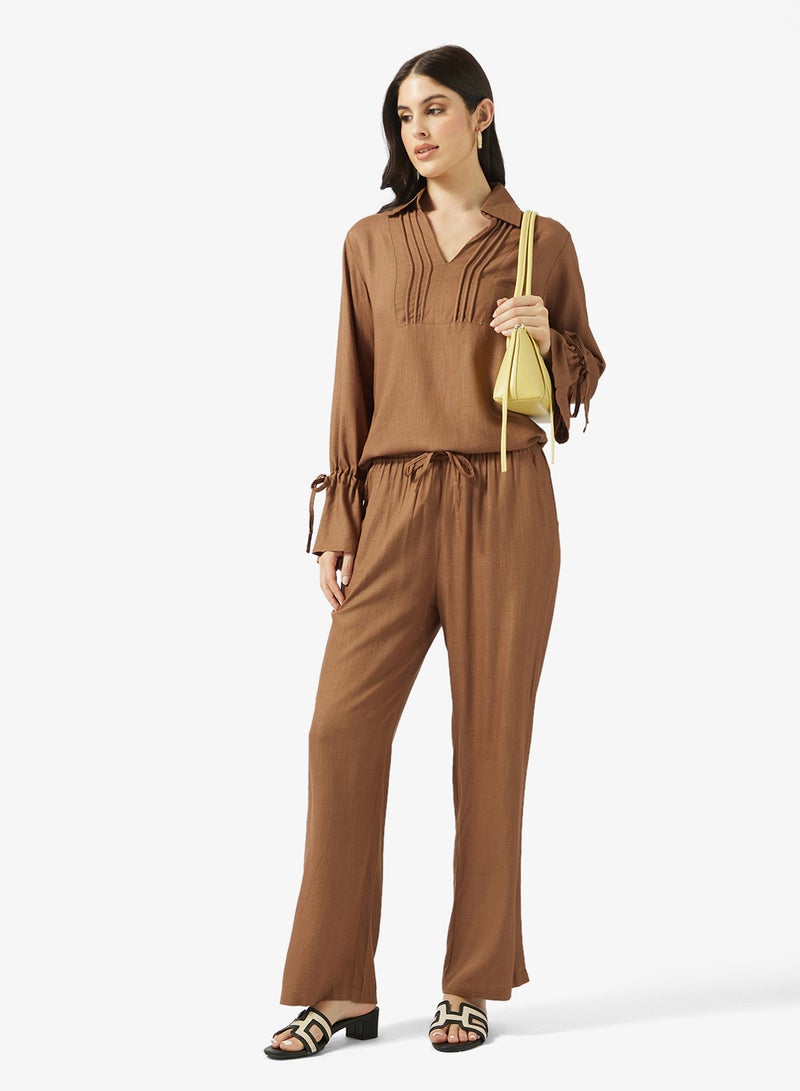 Ripples Ladies Co-ord Set With Long Sleeves Top & Wide-Leg Pant - Image 5