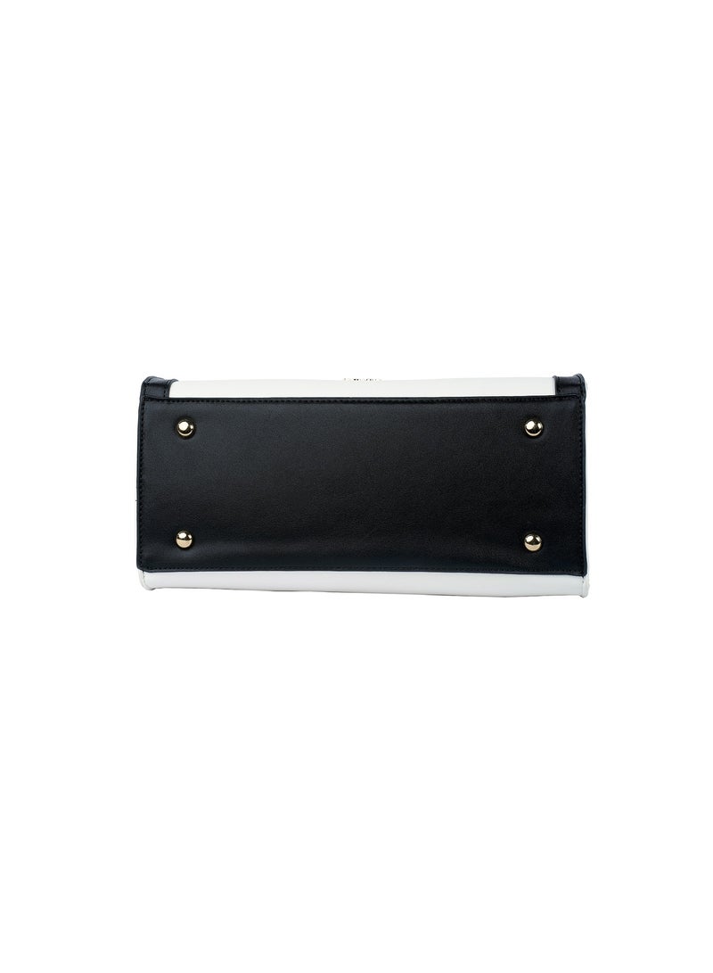 AMICA Valerie Ladies Leather Satchel Handbag Reptile Printed - Image 5