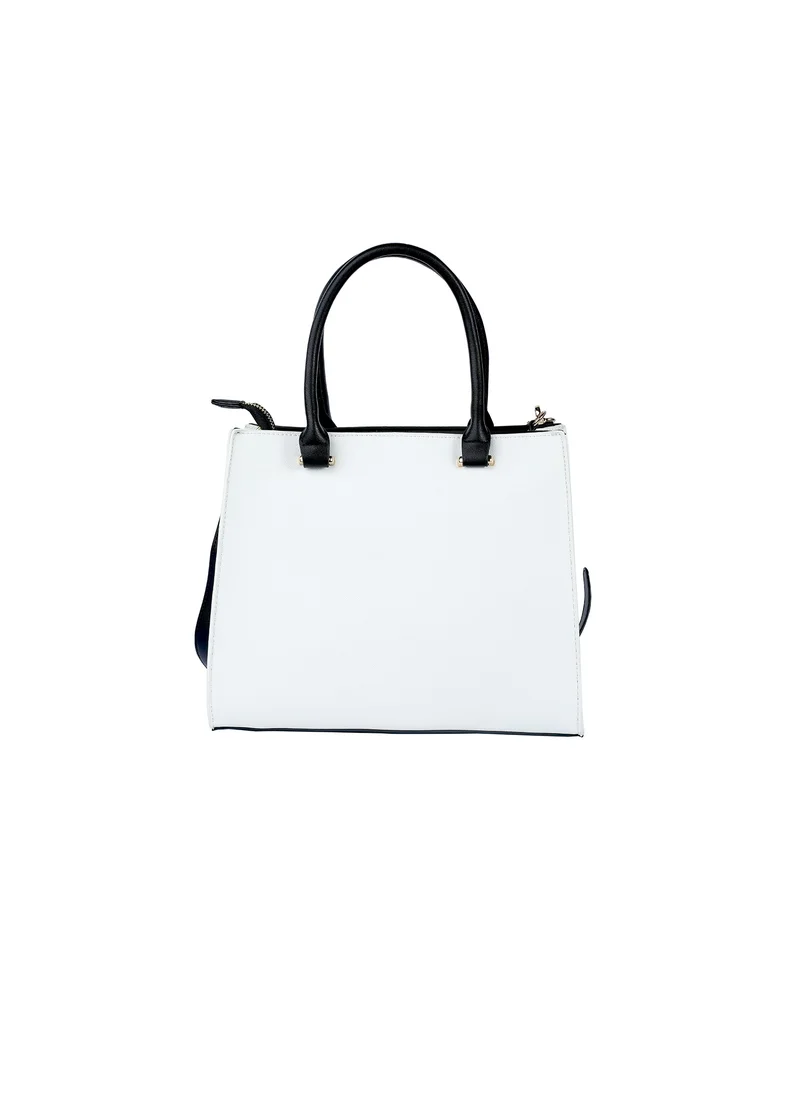 AMICA Valerie Ladies Leather Satchel Handbag Reptile Printed