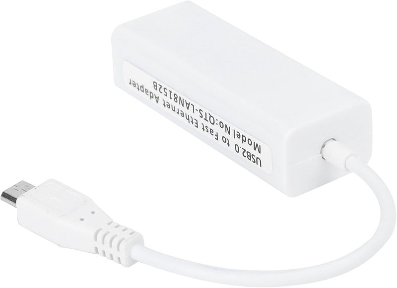 محول إيثرنت GLOGLOW من نوع Micro USB إلى RJ45، مصنوع من مادة ABS، يدعم سرعات نقل بيانات تصل إلى 10/100 ميجابت في الثانية، مثالي لأنظمة 1.3/W. - Image 1