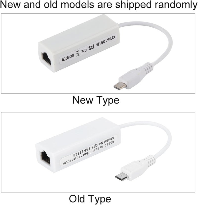 محول إيثرنت GLOGLOW من نوع Micro USB إلى RJ45، مصنوع من مادة ABS، يدعم سرعات نقل بيانات تصل إلى 10/100 ميجابت في الثانية، مثالي لأنظمة 1.3/W. - Image 5