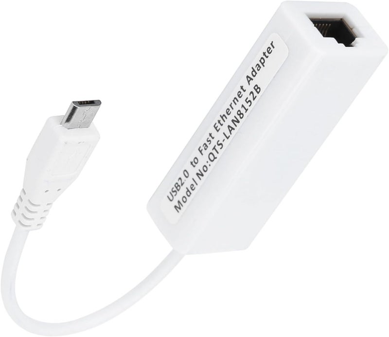 محول إيثرنت GLOGLOW من نوع Micro USB إلى RJ45، مصنوع من مادة ABS، يدعم سرعات نقل بيانات تصل إلى 10/100 ميجابت في الثانية، مثالي لأنظمة 1.3/W. - Image 2