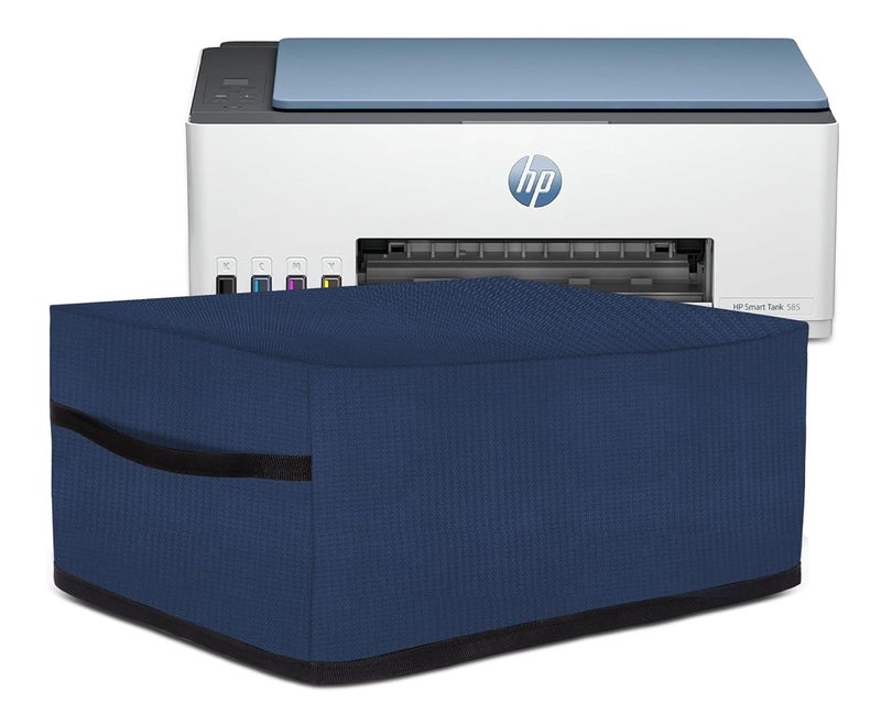 Cranique Fabric Dust Proof Printer Cover for HP Smart Tank All-in-One 580 / 581 / 585 (Blue) - Image 1