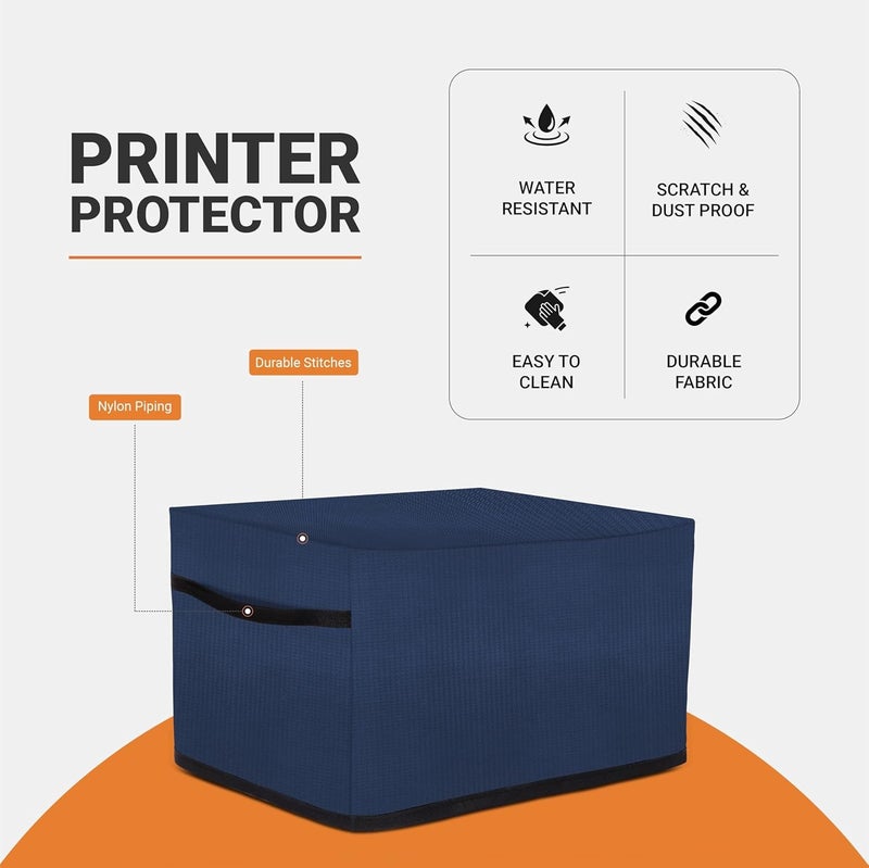 Cranique Fabric Dust Proof Printer Cover for HP Smart Tank All-in-One 580 / 581 / 585 (Blue) - Image 2