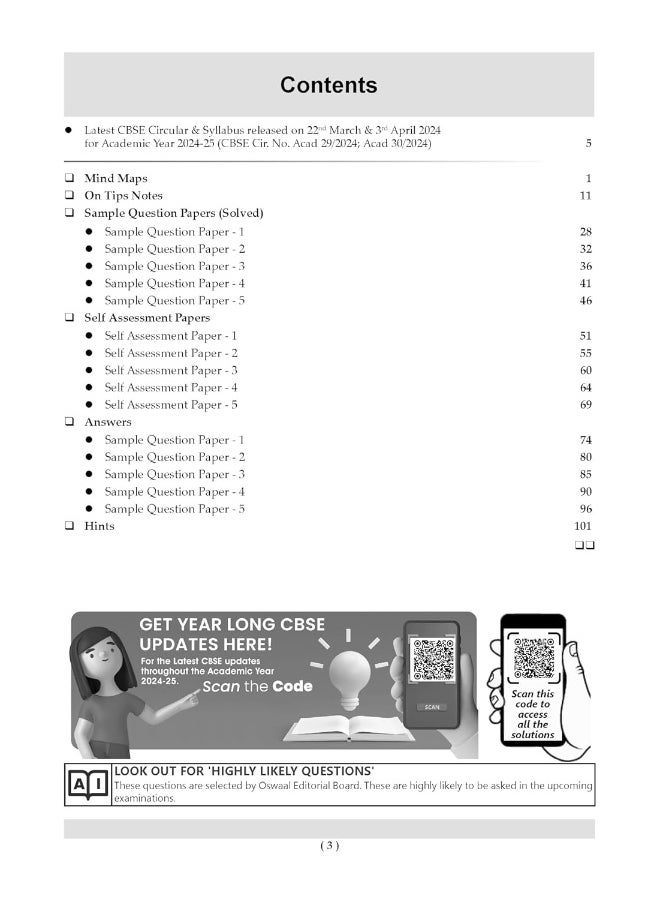 Oswaal CBSE Sample Question Papers Class 11 Business Studies Book (For 2025 Exam)